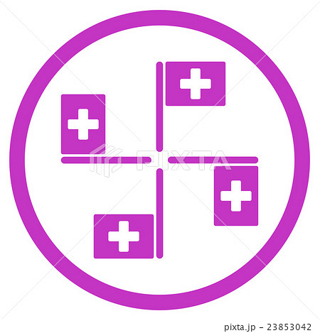 Hospital Flags Icon Hospital Flags Icon 23853042