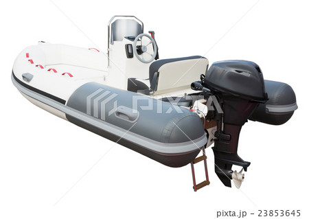 Motor boat isolated on white background 23853645