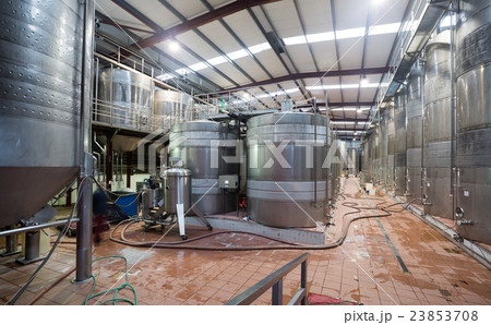 Modern equpped facilities of wine plant Modern equpped facilities of wine plant 23853708