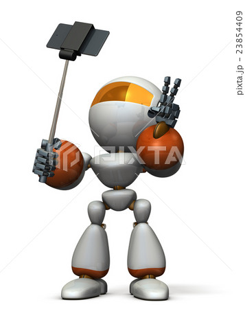 自撮りするキュートなロボット 23854409