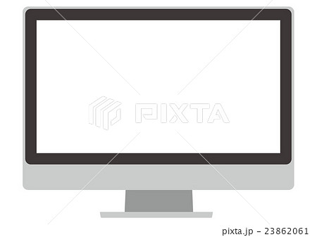 イラスト素材 デスクトップパソコン 画面透過のイラスト素材 23862061 Pixta