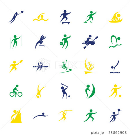 Flat concept design Set stick figure 23862908