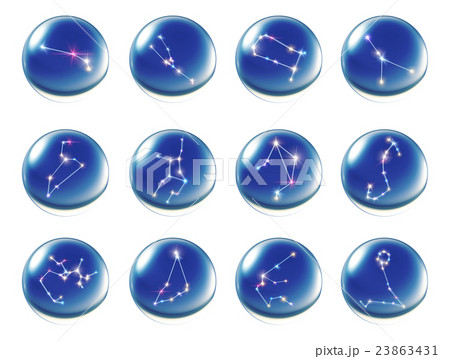 crystal ball 12 Horoscopes blue 23863431
