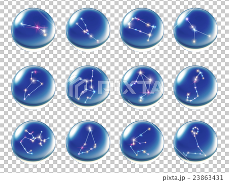 crystal ball 12 Horoscopes blue 23863431