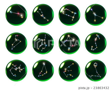 crystal ball 12 Horoscopes green 23863432