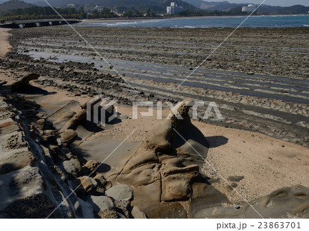 鬼の洗濯板と奇岩 23863701