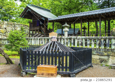 真田神社の真田井戸の写真素材