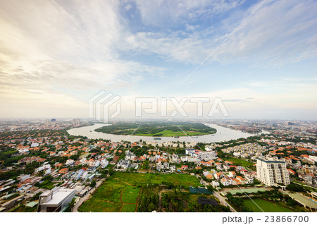 Panoramic view of Thanh Da peninsula, Saigon 23866700