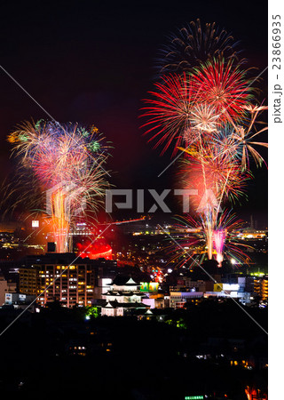 小田原花火大会の写真素材