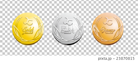 金銀銅メダルのイラスト素材