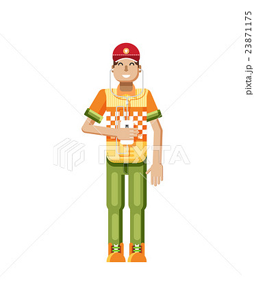 illustration isolated of European man with dark illustration isolated of European man with dark 23871175