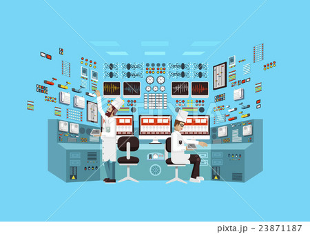 illustration interior science base, nuclear power illustration interior science base, nuclear power 23871187