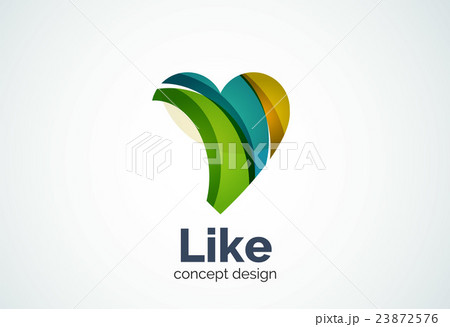 Love heart logo template 23872576