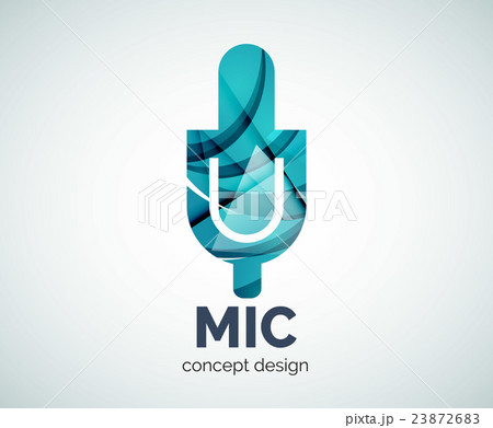 Microphone logo business branding icon Microphone logo business branding icon 23872683