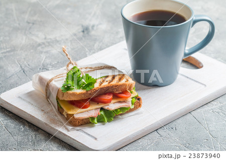 Sandwich and Coffee 23873940