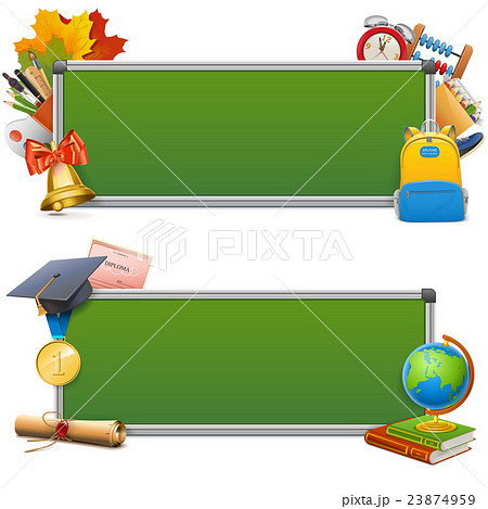 Vector School Blackboards 23874959