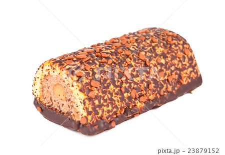 chocolate cake isolated 23879152