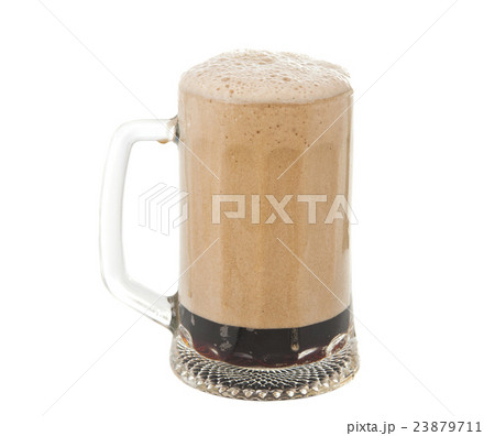 a glass of dark beer isolated 23879711