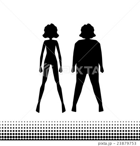 thick slim body back icon 23879753