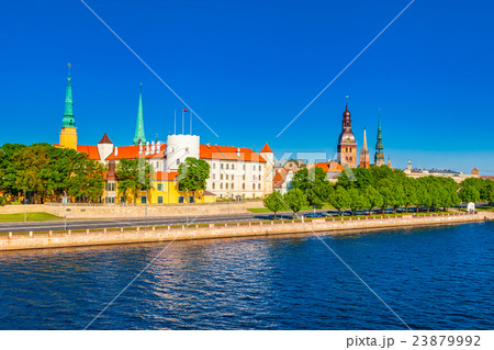 Old Town of Riga and in Daugava, Latvia Old Town of Riga and in Daugava, Latvia 23879992