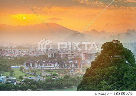 Guilin, Li River and Karst mountains, China Guilin, Li River and Karst mountains, China 23880079