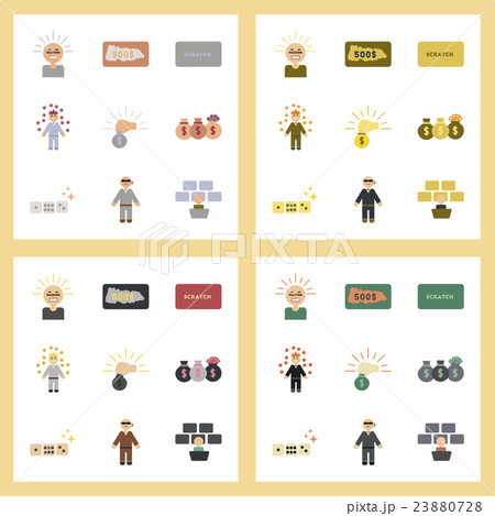 assembly flat icons poker game assembly flat icons poker game 23880728