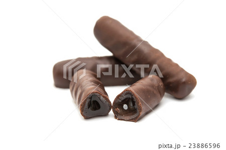 chocolate sticks with filling isolated chocolate sticks with filling isolated 23886596