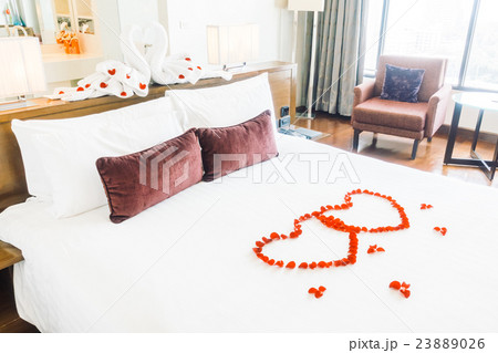 Pillow on bed 23889026