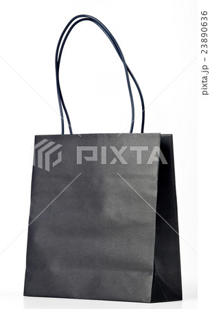 Black shopping bag. Black shopping bag. 23890636