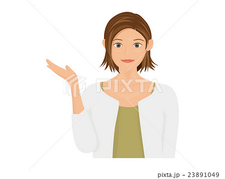 案内をする女性 23891049