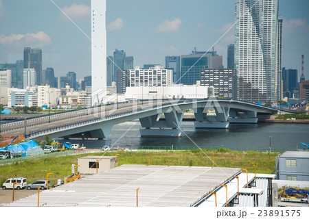 豊洲大橋建設中 23891575