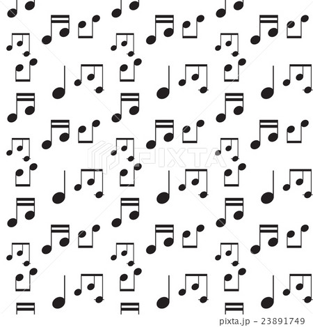 Monochrome music art seamless pattern Monochrome music art seamless pattern 23891749