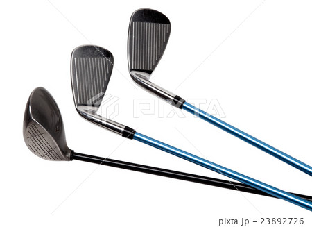 Golf clubs on white 23892726