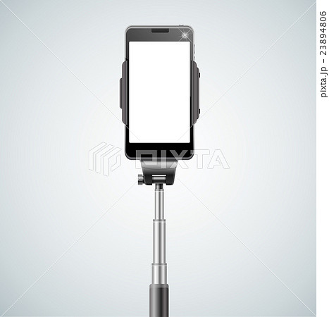 Monopod Selfie Front. Vector 23894806