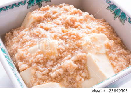 煮豆腐の鶏そぼろあんかけ 煮豆腐の鶏そぼろあんかけ 23899503