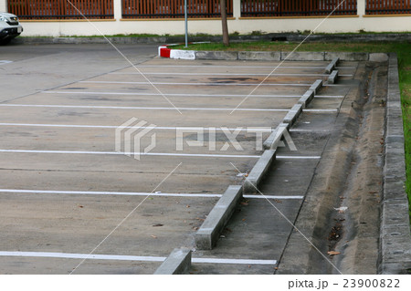 Empty parking lot Empty parking lot 23900822