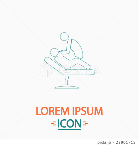 Dental clinic computer symbol 23901715