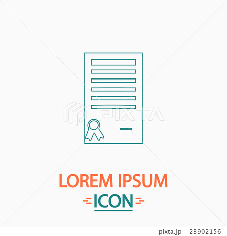 Certificate computer symbol Certificate computer symbol 23902156