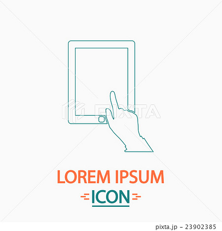 click tablet computer symbol 23902385