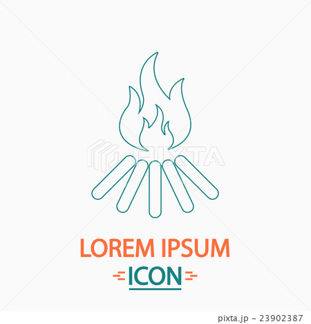 Bonfire computer symbol 23902387
