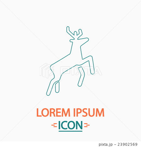 Deer Computer Symbolのイラスト素材