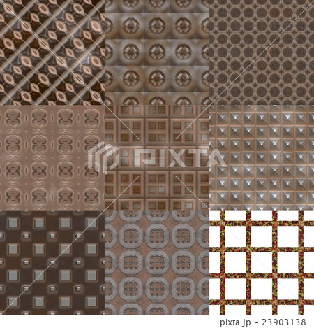 Set of rusted iron plate seamless textures 23903138