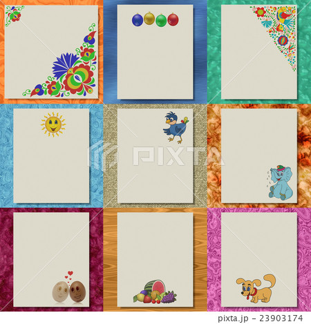 Set of writing paper textures 23903174