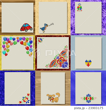 Set of writing paper textures 23903175