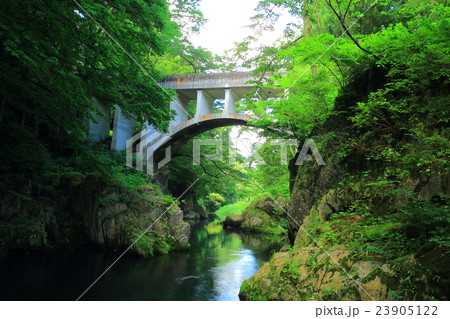 岩手県住田町　葉山めがね橋 23905122