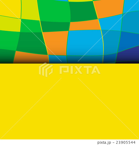 Abstract patterns of color flag of Brazil. Vector 23905544