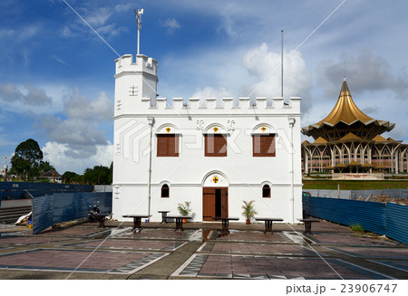 Square Tower at Waterfront in Kuching 23906747