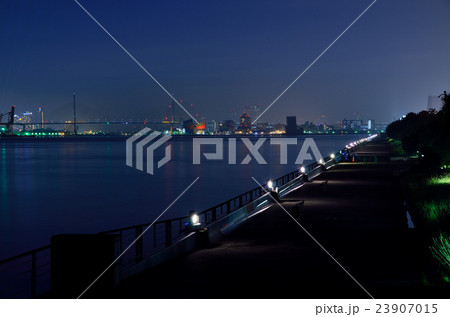 夜のベイエリアの風景 23907015