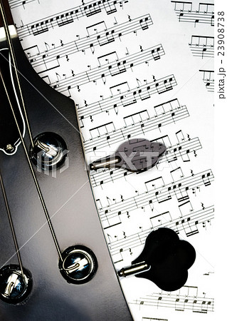 Top of a Bass Guitar Top of a Bass Guitar 23908738