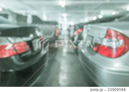 Abstract blur car parking lot for background Abstract blur car parking lot for background 23909588
